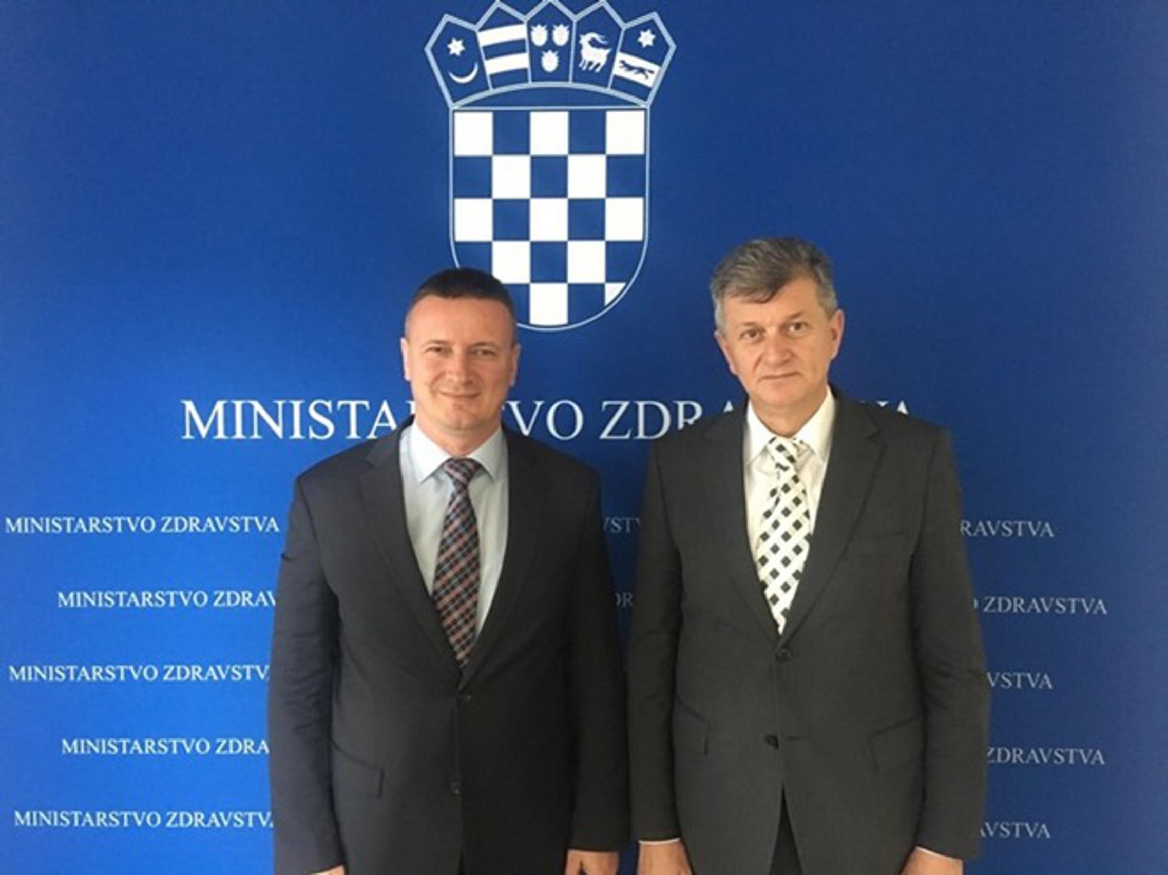 Župan BPŽ Danijel Marušić i ministar zdravstva Milan Kujundžić