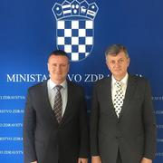 Župan BPŽ Danijel Marušić i ministar zdravstva Milan Kujundžić