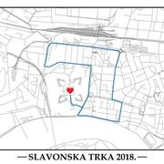 Slavonska utrka - mapa