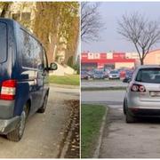 U Naselju Slavonija II vozači ostavljaju parkirana vozila na pješačkoj stazi.