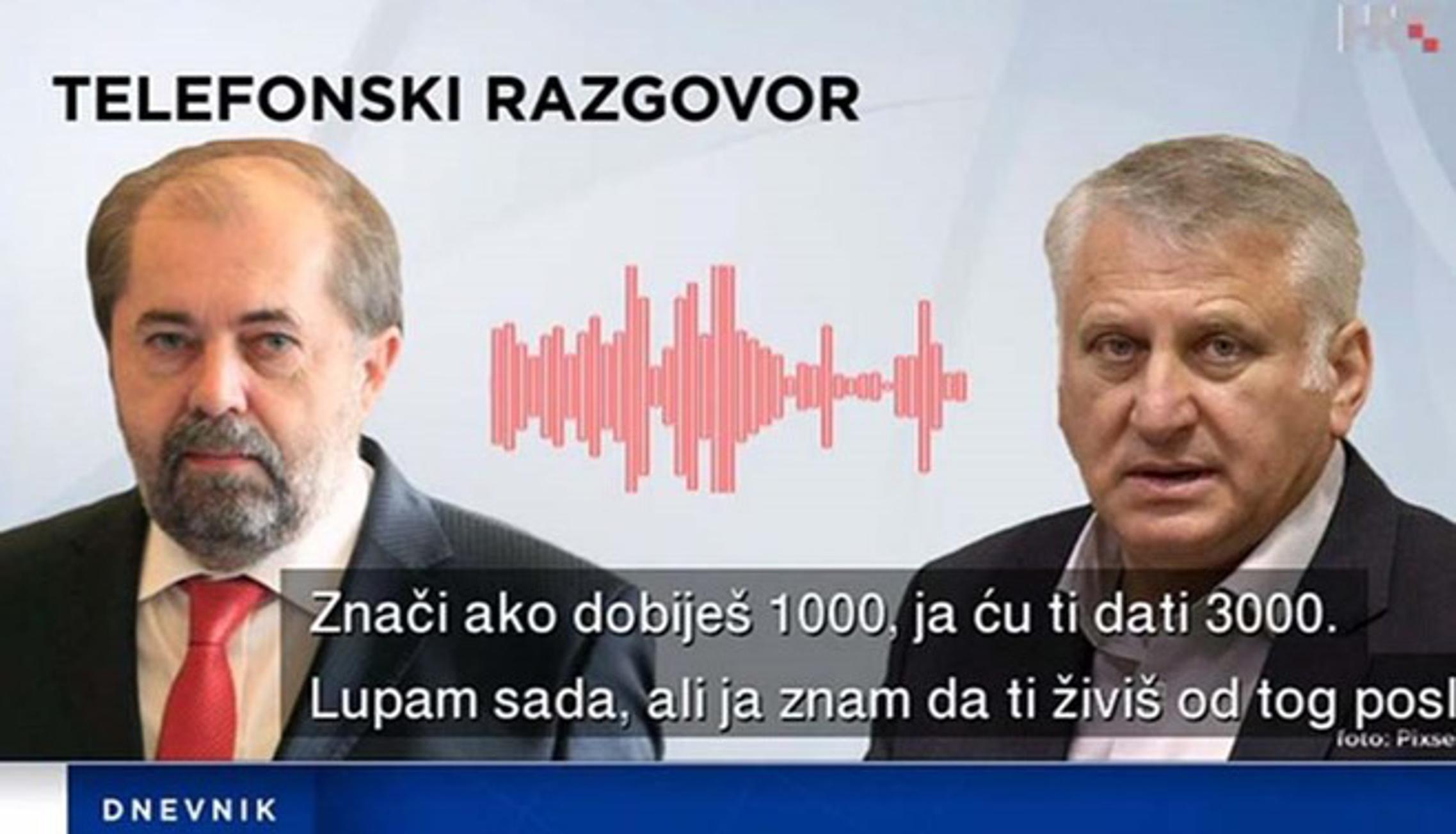 Telefonski razgovor novinara Drage Hedla i saborskog zastupnika HDZ-a Franje Lucića.